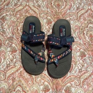 Skechers Black Sandals Comfortable Flip Flops
